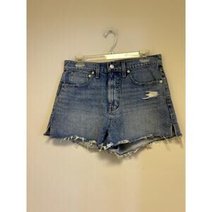 Madewell Relaxed Denim Shorts High Rise 27 NWT